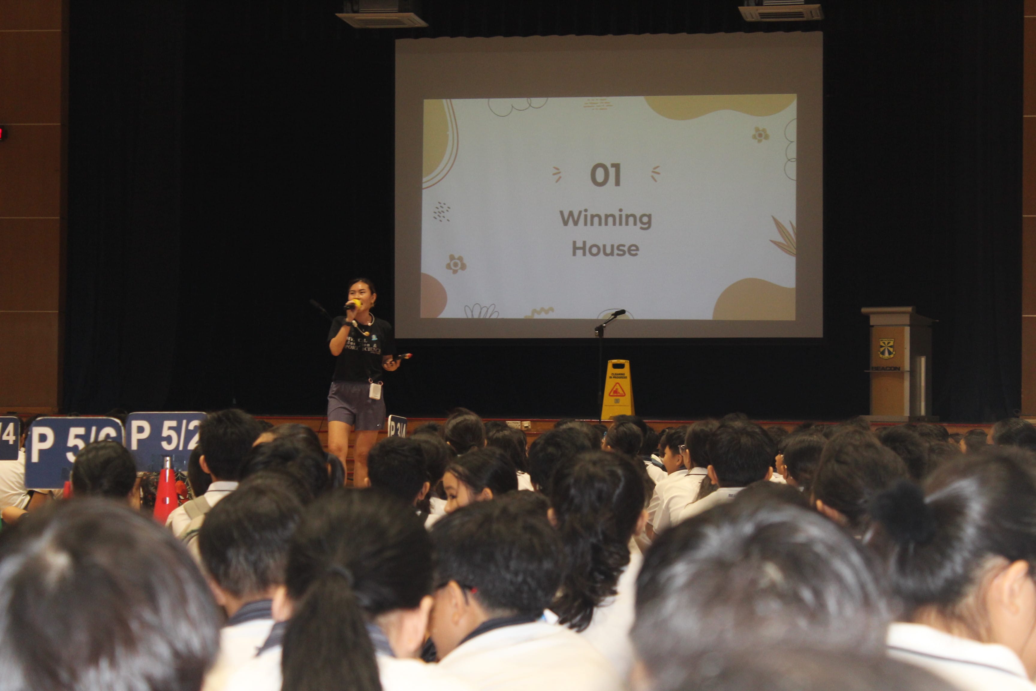 Ending the carnival on a high as the winning house was announced